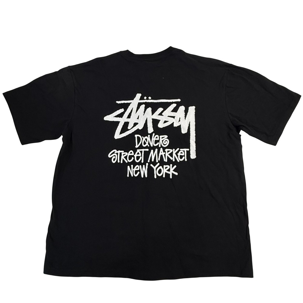 Stussy Dover Street Market New York Graphic T-Shirt Black XL DSMNY Streetwear